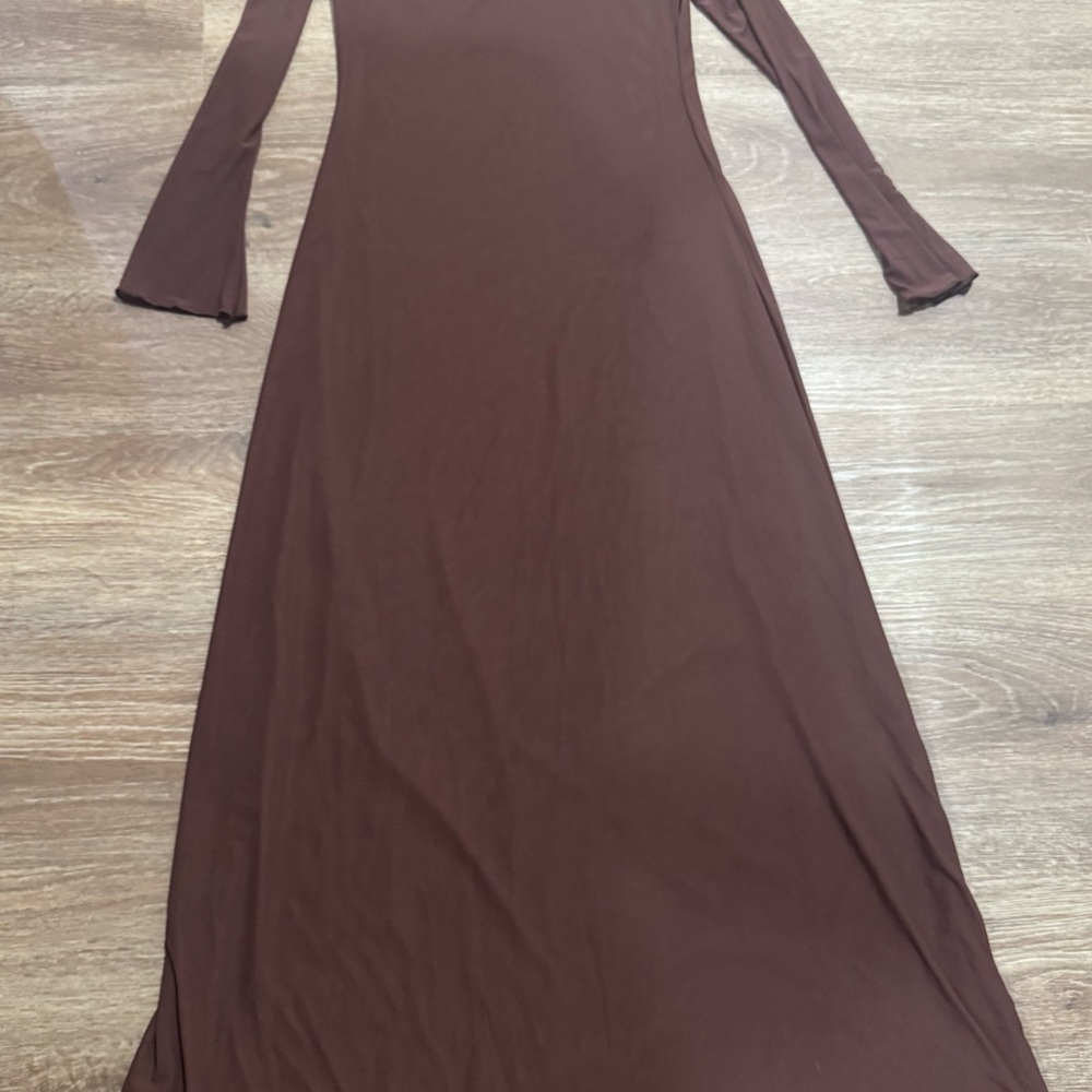 Elegant Brown Maxi Dress